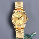 ROLEX Day-date 40mm Series 904L Yellow Gold Citizen Movement Watch